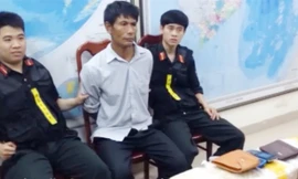 Đối tượng Thàm Khăm Chăn tại cơ quan điều tra