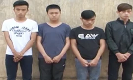 Bốn đối tượng tại cơ quan điều tra