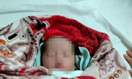 Tìm người thân bé gái 1 ngày tuổi bị bỏ trước cổng chùa