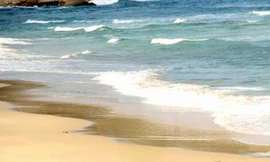 Giải cứu 2 cháu bé bị sóng cuốn ở biển Bình Định