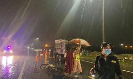 Hiện trường vụ tai nạn. Ảnh: SOS 115 Bình Định