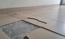 Nền nhà chung cư ở Bình Định nứt toác, cư dân hốt hoảng tháo chạy