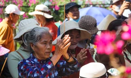 Hàng nghìn người chen chân đi lễ chùa Ông Núi