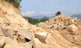 Khai thác khoáng sản vượt ranh giới, doanh nghiệp phải nộp lại hơn 740 triệu đồng