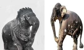 Tượng voi đá Thành Đồ Bàn được đề nghị công nhận bảo vật quốc gia