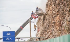 Dự án 62 tỷ đồng 'băng bó' núi Bà Hỏa ở Quy Nhơn sắp hoàn thành