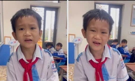 Cậu bé lớp 5 ở Hà Tĩnh bị dị tật hai tay, hát dân ca 'gây sốt'
