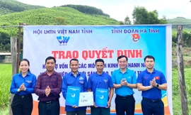 Hỗ trợ 200 triệu cho 4 mô hình kinh tế thanh niên ở Hà Tĩnh 
