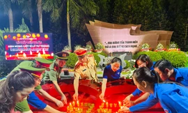 Tuổi trẻ Hà Tĩnh thắp nến tri ân anh Lý Tự Trọng