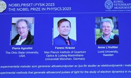 Chân dung 3 nhà khoa học giành giải Nobel Vật lý 2023. (Ảnh: Reuters)