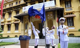 Hình ảnh Lễ Thượng cờ ASEAN tại Hà Nội