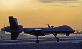 Một máy bay không người lái MQ-9 Reaper tại sân bay Kandahar, Afghanistan. (Ảnh: Reuters)