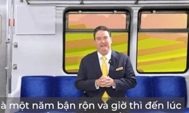 Đại sứ Mỹ tại Việt Nam Marc Knapper trong clip tổng kết quan hệ Việt - Mỹ năm 2023