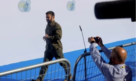 Tổng thống Ukraine Volodymir Zelensky. (Ảnh: Reuters)