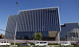 Trụ sở của Quỹ Tín thác quốc tế Zhongrong tại Bắc Kinh. (Ảnh: Reuters)