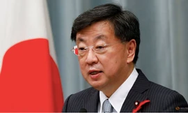 Chánh văn phòng Nội các Nhật Bản Matsuno Hirokazu. (Ảnh: Reuters)