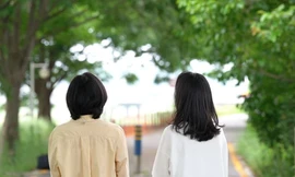 Eun Seo-Ran (phải) và Lee Eo-Rie đã sống cùng nhau 7 năm. (Ảnh: Al Jazeera)