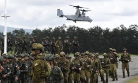 Căng thẳng với Trung Quốc, Philippines cùng Úc tập trận quy mô lớn trên biển