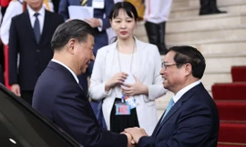 Thủ tướng Phạm Minh Chính hội kiến Tổng Bí thư, Chủ tịch nước Trung Quốc Tập Cận Bình