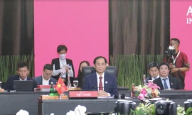 Bộ trưởng Ngoại giao Bùi Thanh Sơn dự ACC. (Ảnh: Mofa)