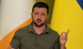 Tổng thống Ukraine Volodymir Zelensky. (Ảnh: Reuters)