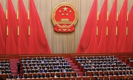 Phiên bế mạc của NCP ngày 13/3. (Ảnh: Reuters)