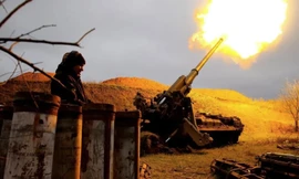 Một hệ thống pháo của Ukraine