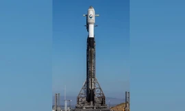 Vệ tinh do thám đầu tiên của Hàn Quốc sẽ được đưa lên quỹ đạo bằng tên lửa Falcon 9 của hãng SpaceX. (Ảnh: SpaceX)