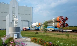 Lunar 25 cất cánh từ cảng vũ trụ Vostochny. (Ảnh: Reuters)