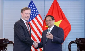 Thủ tướng Phạm Minh Chính tiếp Cố vấn An ninh quốc gia Mỹ Jake Sullivan ngày 20/9. (Ảnh: Nguyên Hồng)