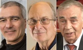 Từ trái qua, các nhà khoa học Moungi Bawendi, Louis Brus và Alexei Ekimov. (Ảnh: Ủy ban Nobel)