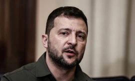 Tổng thống Ukraine Volodymir Zelensky. (Ảnh: Reuters)