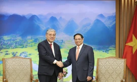 Thủ tướng Phạm Minh Chính tiếp Bộ trưởng Ngoại giao Philippines Enrique Manalo ngày 2/8. (Ảnh: Như Ý)