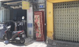 Khu vực dãy trọ phát hiện vụ việc.