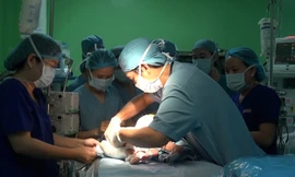 Các bác sĩ phải trải qua 3 lần phẫu thuật để nối da đầu cho bé gái. Ảnh minh họa.