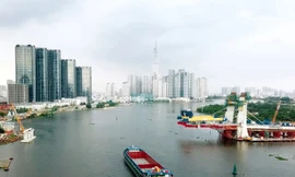 Hối hả thi công cầu Thủ Thiêm 2 kết nối với trung tâm Sài Gòn