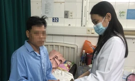 Người đàn ông may mắn được cứu sống sau đột quỵ.