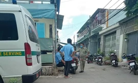 Xóm trọ nơi phát hiện vụ việc.