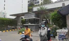 Chung cư ở Thảo Điền bị phong tỏa.