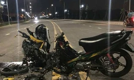 Hiện trường vụ tai nạn.