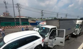 Hiện trường tai nạn.