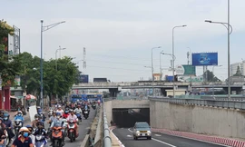 Cận cảnh hầm chui nút giao thông 3 tầng giải cứu kẹt xe cửa ngõ Sài Gòn