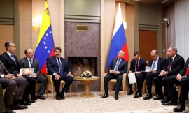 Tổng thống Nga Vladimir Putin gặp gỡ Tổng thống Venezuela Nicolas Maduro tại Moscow năm 2018.