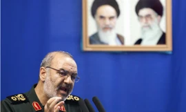 Chuẩn tướng Hossein Salami, phó trưởng Quân đoàn Vệ binh Cách mạng Hồi giáo tinh nhuệ Iran.