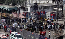 Khu vực xung quanh khu đền thờ Hồi giáo Sufi ở thành phố Lahore, Pakistan.