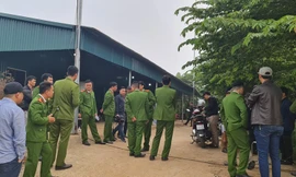 Cảnh sát bao vây lán, trại của nhóm đối tượng có dấu hiệu bảo kê "cát tặc"