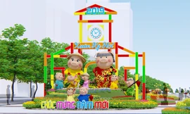 Ngắm phối cảnh nhà Heo đi sắm Tết Kỷ Hợi ở chợ Bến Thành