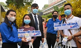 'Mang Tết về nhà' hỗ trợ sinh viên, thanh niên, người lao động về quê đón Tết 