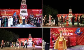 Sôi nổi, tươi vui đêm hội văn hóa sắc màu các dân tộc trên hải trình đến Trường Sa, Nhà giàn DK1