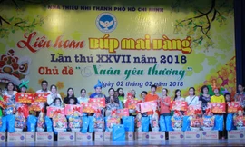 Hơn 500 em nhỏ chung vui trong Liên hoan 'Búp mai vàng' 2018